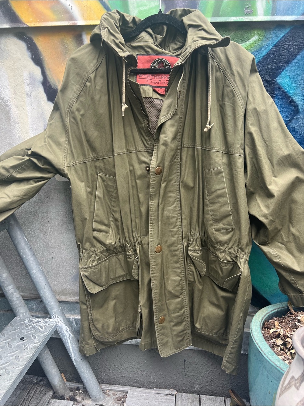 Weatherproof Olive Hooded Field Jacket Unisex